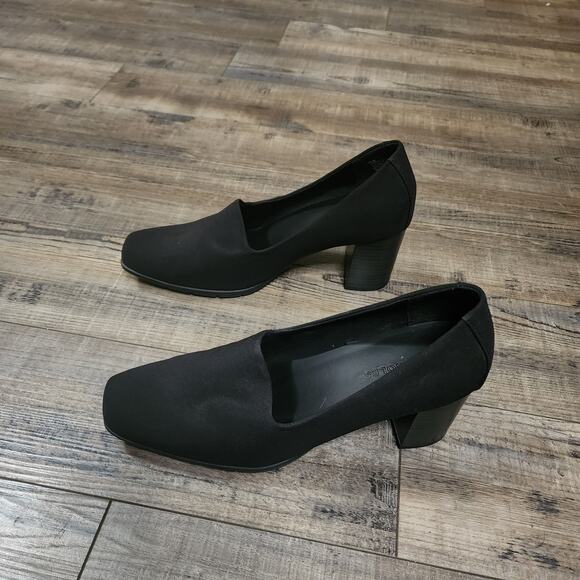 Aerosoles black 3in. chunky heels 9.5M great condition BX38 - Picture 3 of 7